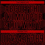 Custom Black Red Abstract Hexagon Sublimation Soccer Uniform Jersey
