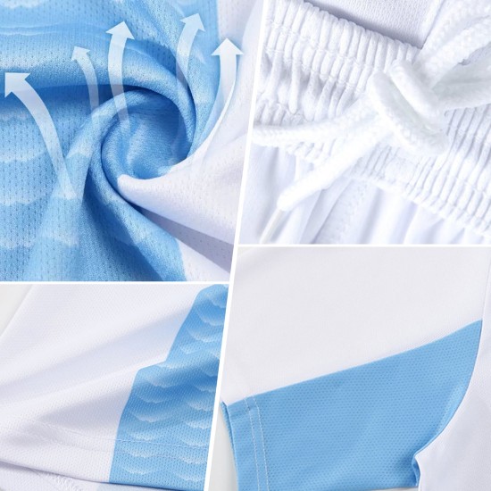 Custom Black Aqua-White Stars Sublimation Soccer Uniform Jersey Custom Black Aqua-White Stars Sublimation Soccer Uniform Jersey